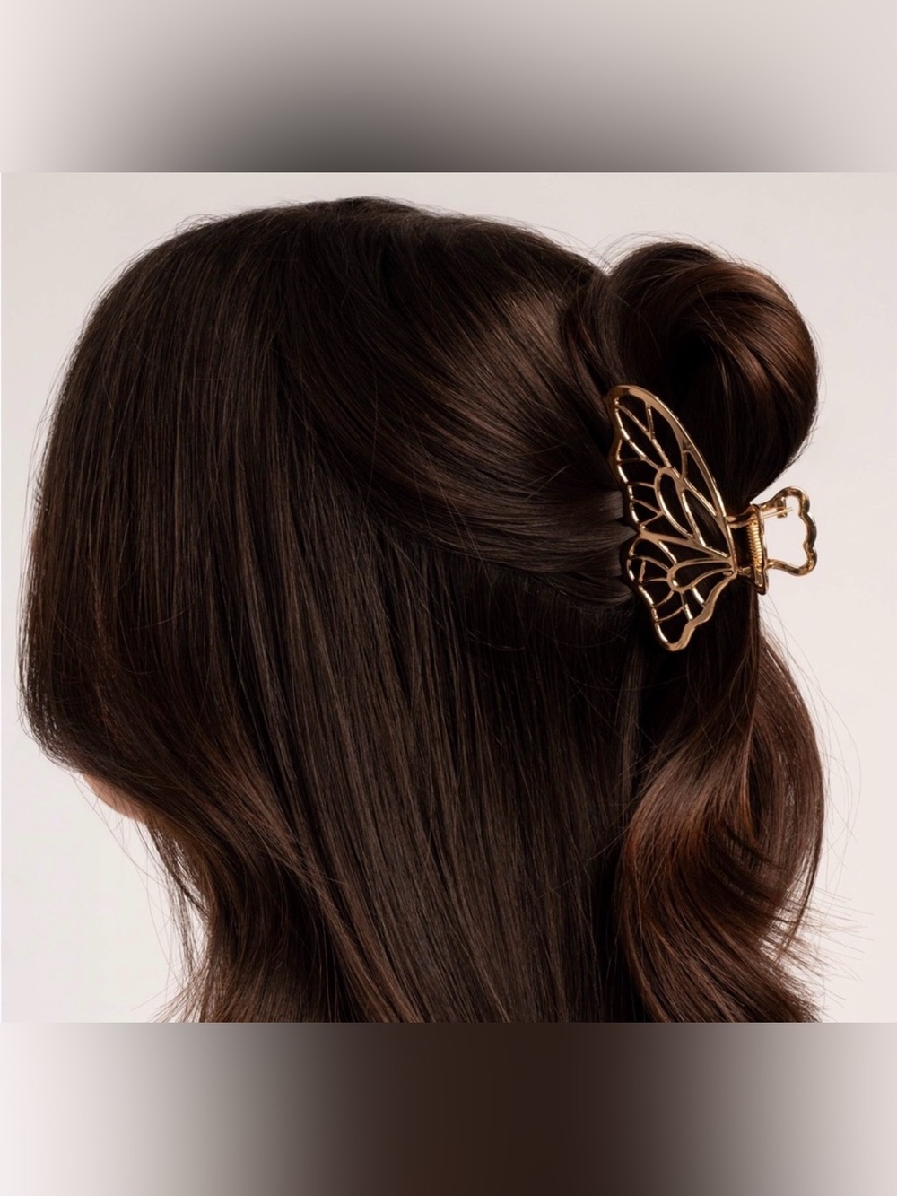 Gold Butterfly Hair Clip - Women Accessories